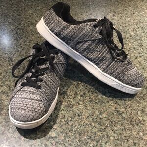 Grey and white And1 lace up basketball sneakers youth size 3